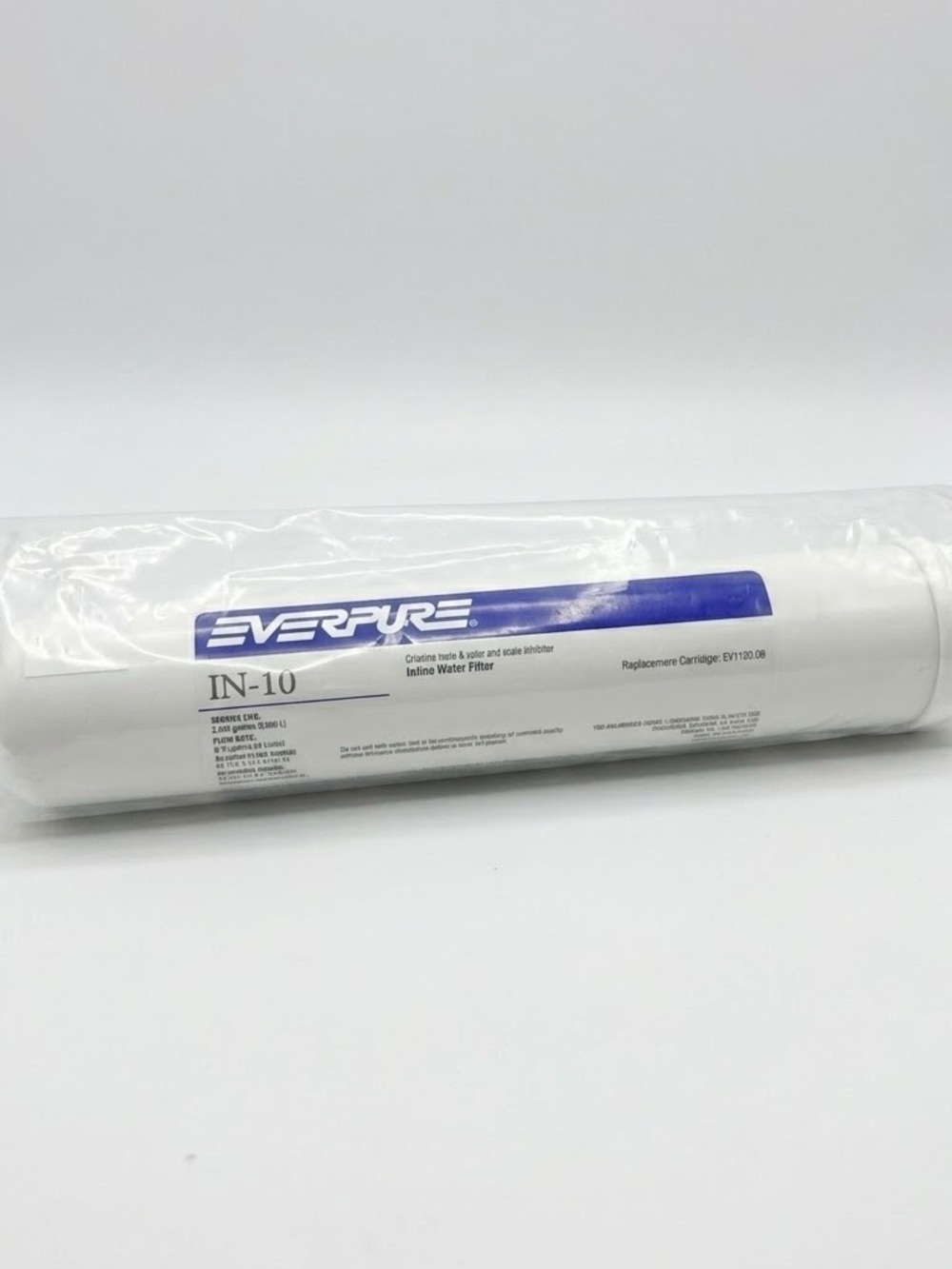 NEW Everpure IN-10 Inline Water Filter EV9100-08 1/4" FPT Pentair  GENUINE OEM